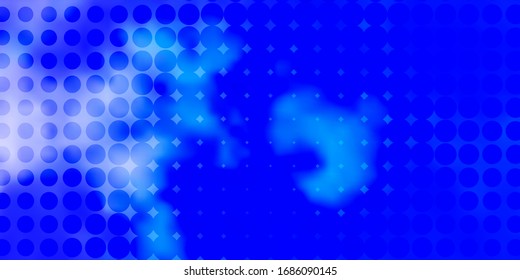 Light Pink, Blue vector background with spots. Illustration with set of shining colorful abstract spheres. Design for posters, banners.