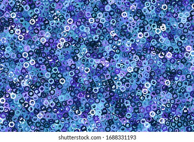 Light Pink, Blue vector background with bubbles. Blurred decorative design in abstract style with bubbles. Pattern for beautiful websites.