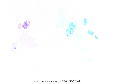 Fondo vector azul claro con formas de inteligencia artificial. Ilustración brillante con formas AI en una plantilla abstracta. Diseño inteligente para la promoción de datos de ofertas.