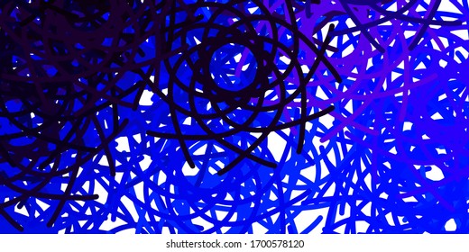 Light Pink, Blue vector background with random forms. Colorful abstract forms with gradient in simple style. Modern design for your ads.