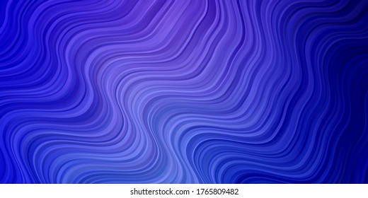 Light Pink, Blue vector background with wry lines. Colorful illustration, which consists of curves. Best design for your ad, poster, banner.