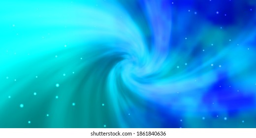 Hellrosa, blauer Vektorhintergrund mit kleinen und großen Sternen. Unscharfes dekoratives Design im einfachen Stil mit Sternen. Das beste Design für Ihre Anzeige, Ihr Poster, Ihr Banner.
