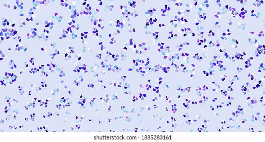 Light pink, blue vector background with random forms. Modern abstract illustration with gradient random forms. Background for cell phones.