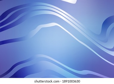 Light Pink, Blue vector background with wry lines. Modern gradient abstract illustration with bandy lines. Business design for posters, banners.