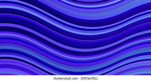 Light Pink, Blue vector background with bent lines. Illustration in abstract style with gradient curved.  Pattern for ads, commercials.