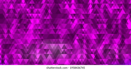 Rosa claro, fondo vectorial azul con líneas, triángulos. Diseño de gradiente abstracto con triángulos coloridos. Patrón para comerciales.