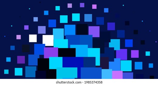 Light Pink, Blue vector background in polygonal style. New abstract illustration with rectangular shapes. Modern template for your landing page.