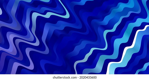 Light Pink, Blue vector background with bent lines. Colorful illustration, which consists of curves. Pattern for commercials, ads.