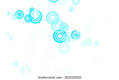 Light Pink, Blue vector background with bubbles. Abstract illustration with colored bubbles in nature style. Pattern for ads, leaflets.