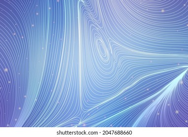 Light Pink, Blue vector background with circles, curve lines. Illustration with a set of geometrical shapes. Modern design for a business card.