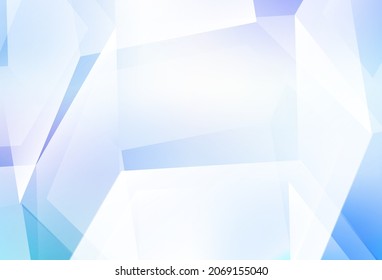 Light Pink, Blue vector background with hexagons. Colorful hexagons on blur backdrop. Pattern for your ad, booklets.