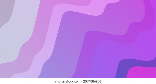 Light Pink, Blue vector background with bent lines. Abstract illustration with gradient bows. Pattern for websites, landing pages.
