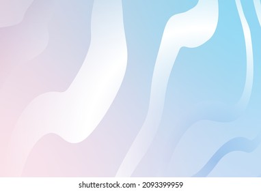 Light Pink, Blue vector background with lines. An elegant bright illustration with gradient lines. New composition for your brand book.