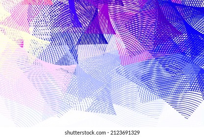 Light Pink, Blue vector background with stright stripes. Colorful shining illustration with lines on abstract template. Smart design for your business advert.