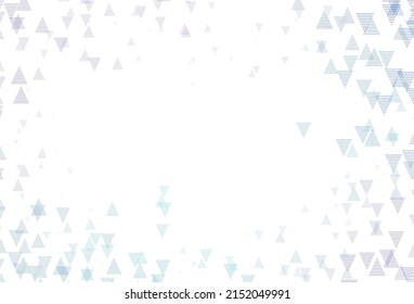 Light Pink, Blue vector background with polygonal style with circles. Beautiful illustration with circles, triangles in nature style. Pattern for booklets, leaflets