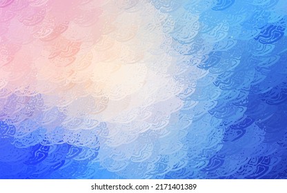 Light Pink, Blue vector background with abstract polygonals. Colorful chaotic forms with gradient in modern style. Modern design for your business card.