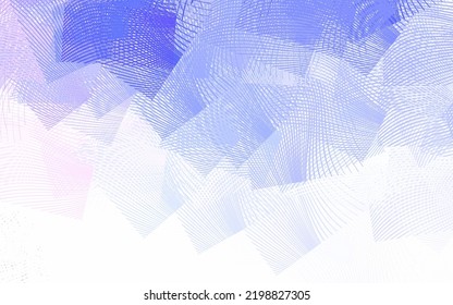 Light Pink, Blue vector background with curved lines. Smart illustration in abstract style with gradient lines.  New composition for your brand book.