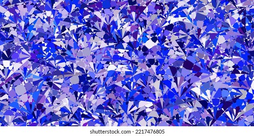 Light Pink, Blue vector background with triangles. Illustration with abstract colorful triangle shapes. Start design for insperarion.