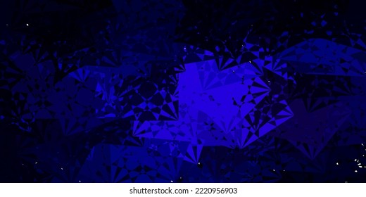 Hellrosa, blauer Vektorhintergrund mit polygonalen Formen. Klare abstrakte Illustration mit Dreiecksformen im modernen Stil. Muster für Werbeaktionen.