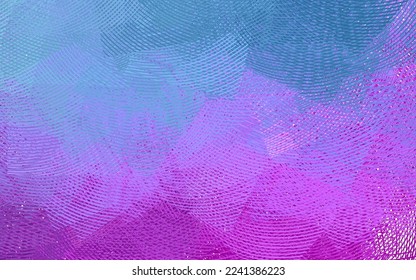 Light Pink, Blue vector background with wry lines. Creative illustration in halftone style with gradient. Background for cell phone screens.