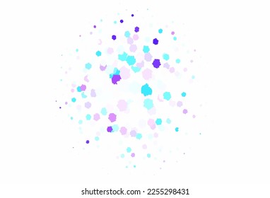 Light Pink, Blue vector background with abstract shapes. Decorative design in abstract style with random forms. Modern design for your business card.