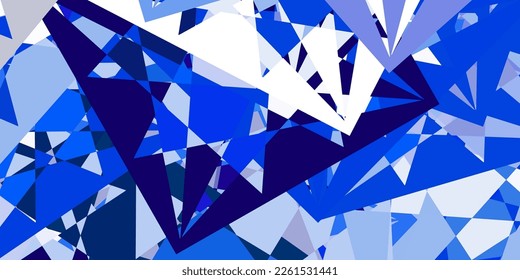 Light Pink, Blue vector background with polygonal forms. Smart abstract illustration with triangle forms in modern style. Template for commercials.