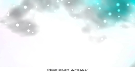 Pink claro, fondo vectorial azul con estrellas pequeñas y grandes. Ilustración abstracta geométrica moderna con estrellas. Patrón de anuncios de año nuevo, folletos.