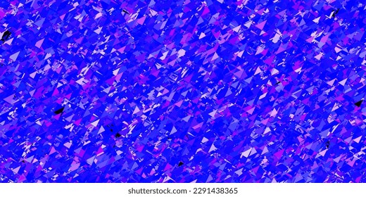 Light pink, blue vector background with polygonal forms. Illustration with abstract colorful triangle shapes. Start design for insperarion.