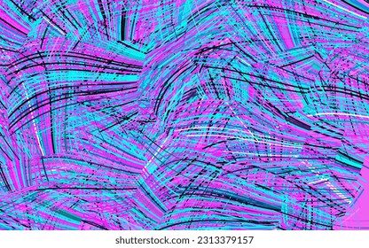 Light Pink, Blue vector background with wry lines. Colorful abstract illustration with gradient lines. Business design for posters, banners.