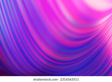 Light Pink, Blue vector background with curved circles. Shining crooked illustration in marble style. A completely new template for your business design.