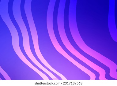 Light Pink, Blue vector background with wry lines. Glitter abstract illustration with wry lines. Background for cell phone screens.