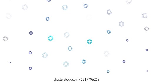 Light pink, blue vector background with spots. Glitter abstract illustration with colorful drops. New template for a brand book.