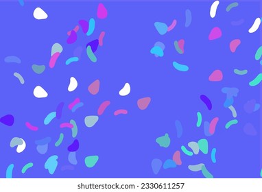 Light Pink, Blue vector background with abstract forms. Simple colorful illustration with abstract gradient shapes. Background for a cell phone.