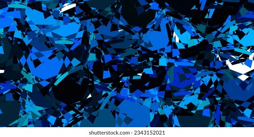 Fondo vector azul rosa claro con formas poligonales. Ilustración con formas triangulares coloridas abstractas. Una adición fácil a sus comerciales.