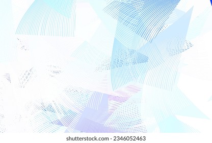 Fondo vector azul rosa claro con estilo poligonal. Ilustración con un conjunto de triángulos coloridos. Diseño sencillo para su sitio web.