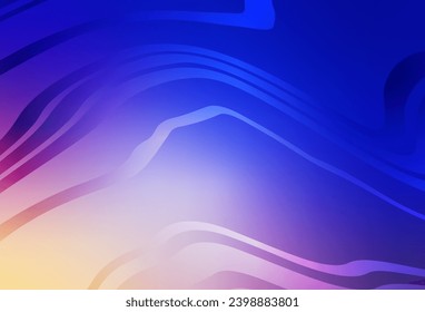 Light Pink, Blue vector background with wry lines. Glitter abstract illustration with wry lines. Elegant pattern for a brand book.