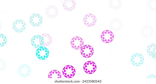 Light pink, blue vector background with spots. Abstract colorful disks on simple gradient background. Design for posters, banners.