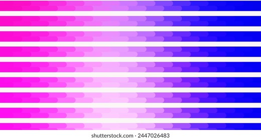 Light Pink, Blue vector background with lines. Geometric abstract illustration with blurred lines. Best design for your posters, banners.