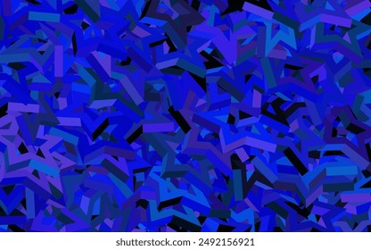 Hellrosa, blaue Vektorgrafik Hintergrund mit farbigen Sternen. Dekorative leuchtende Illustration mit Sternen auf abstrakter Vorlage. Muster für astronomische Websites.