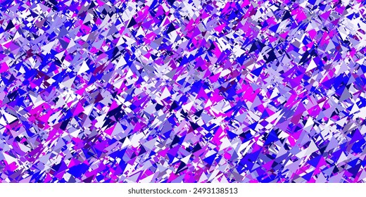 Light pink, blue vector background with polygonal forms. Simple design in abstract style with triangles, lines. Landing pages material.
