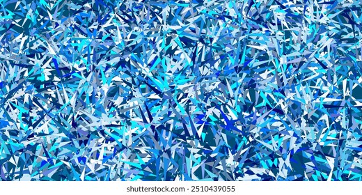 Fundo de vetor rosa claro, azul com triângulos. Ilustração com formas de triângulo coloridas abstratas. Material das landing pages.