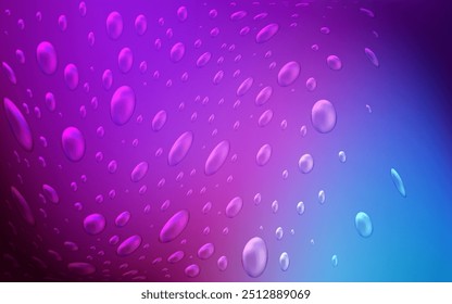 Light Pink, Blue vector background with dots. Modern abstract illustration with colorful water drops. The pattern can be used for beautiful websites.