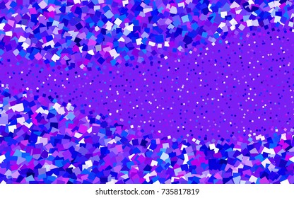 Light Pink, Blue vector background of rectangles and squares. Style quilt and blanket. Geometrical rectangular pattern. Repeating pattern with rectangle shapes.