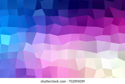 Light Pink, Blue vector background of rectangles and squares. Style quilt and blanket. Geometrical rectangular pattern. Repeating pattern with rectangle shapes.