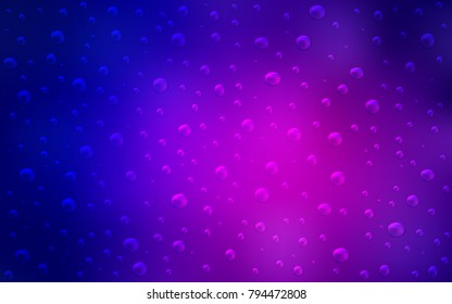 Light Pink, Blue vector background with bubbles. Illustration with set of shining colorful abstract circles. The pattern can be used for ads, leaflets of liquid.