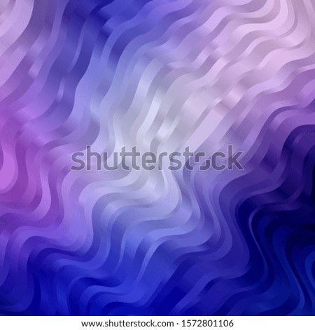 Light Pink, Blue vector background with lines. Abstract gradient illustration with wry lines. Template for cellphones.