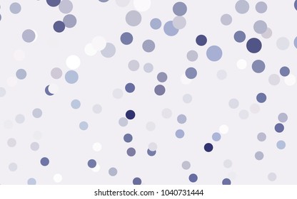 Light Pink, Blue vector banner with circles, spheres. Abstract spots. Background of Art bubbles in halftone style with colored gradient.
