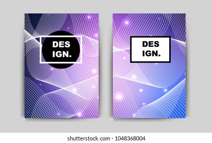 Light Pink, Blue vector banner for websites. Beautiful colored sample in A4 size. Pattern can be used as a template for calendars.