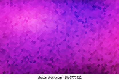 Light Pink, Blue vector banner with circles, spheres. Abstract spots. Background of Art bubbles in halftone style with colored gradient.