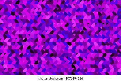 Light Pink, Blue vector banner with circles, spheres. Abstract spots. Background of Art bubbles in halftone style with colored gradient.